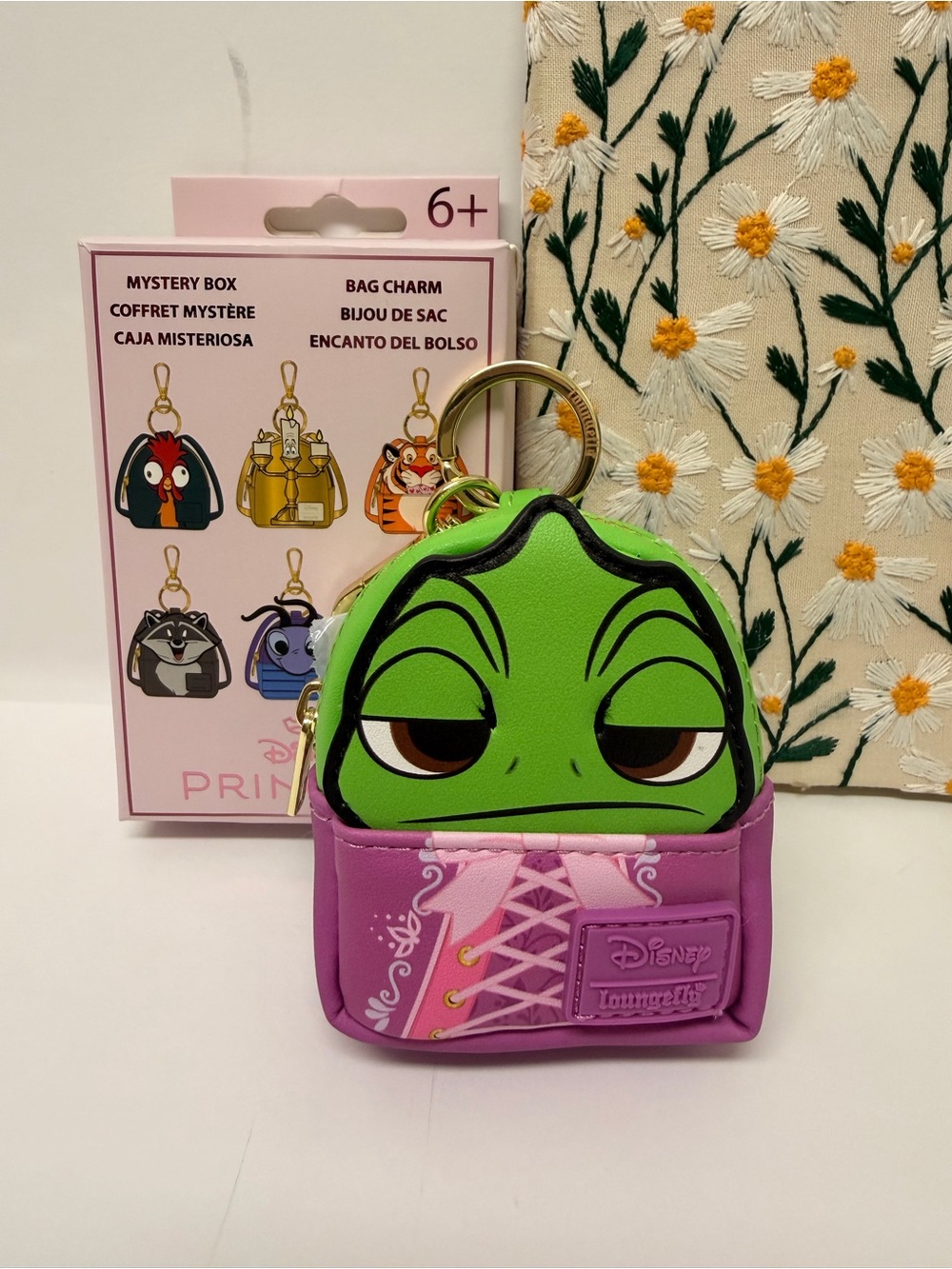 New Loungefly Disney Sidekick Mini Backpack Bag Charm PASCAL